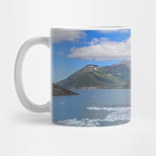 USA. Alaska. Lake with Flowing Ice. Mug